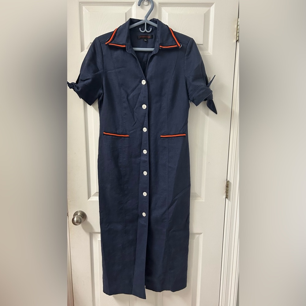 Anne Klein Vintage Linen Dress SZ 8
